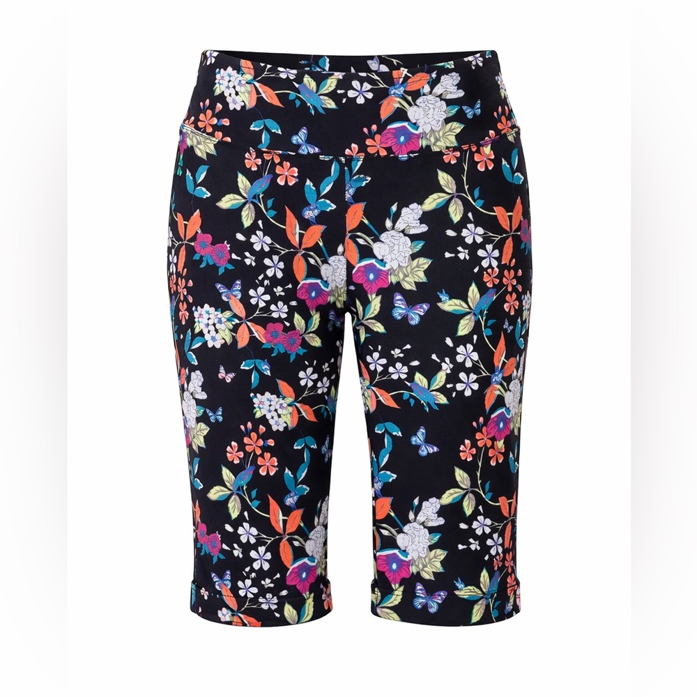 Westbound Black Floral Leggings